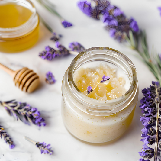 Honey Lavender Infusion DIY Sugar Scrub Recipe