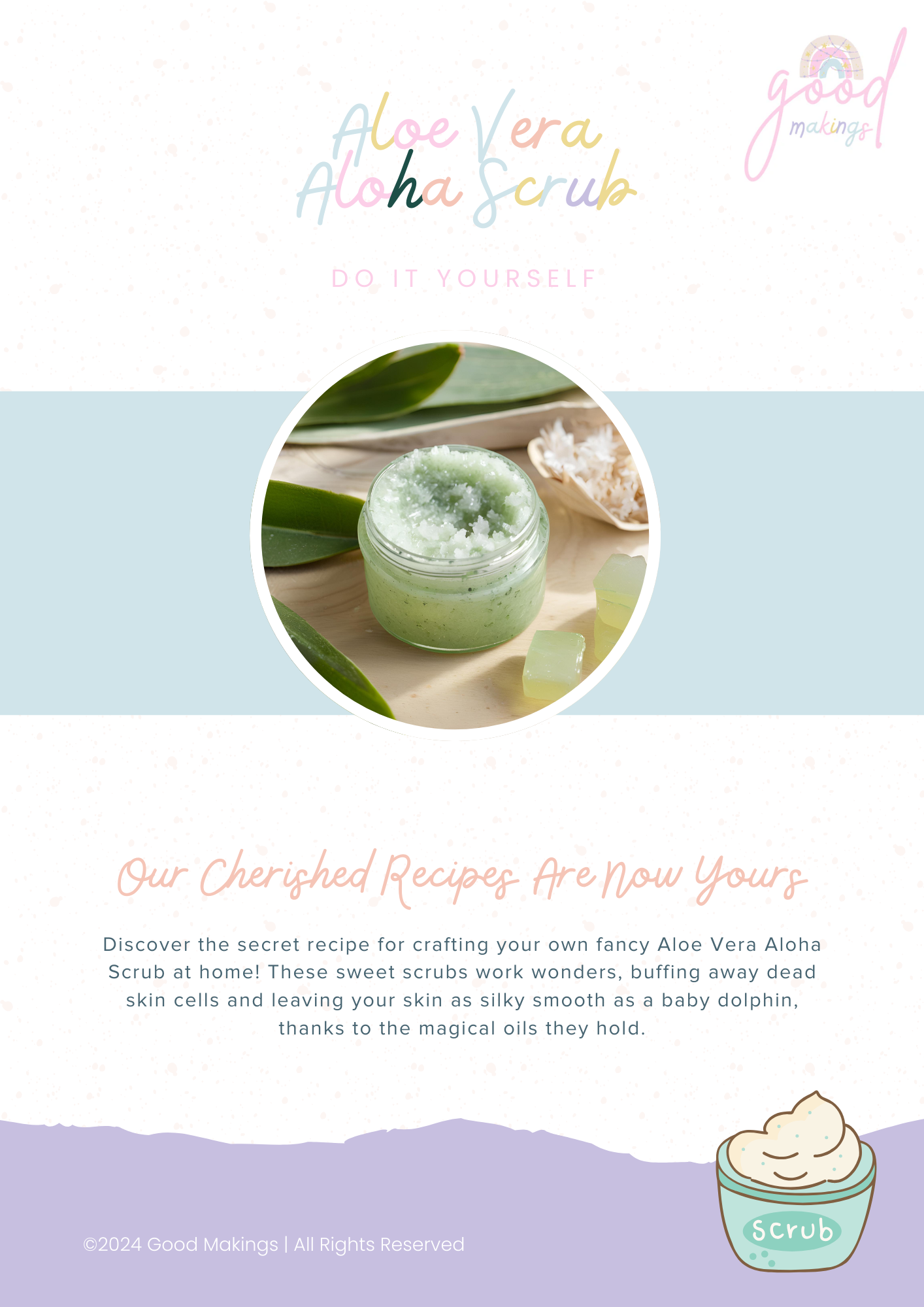 Aloe Vera Aloha DIY Sugar Scrub Recipe