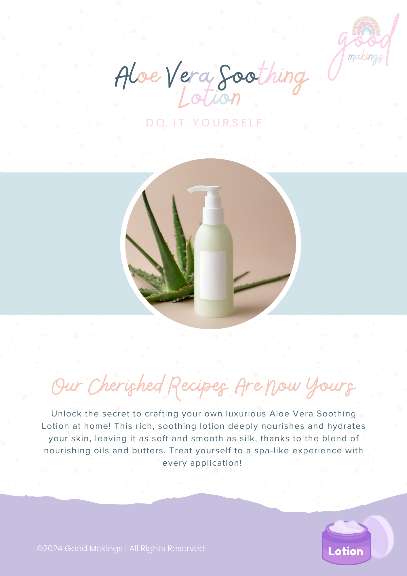 Aloe Vera Soothing Lotion - DIY Body Lotion Recipe