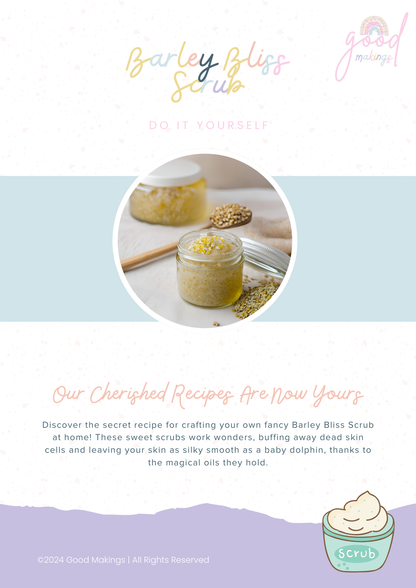 Barley Bliss DIY Sugar Scrub Recipe