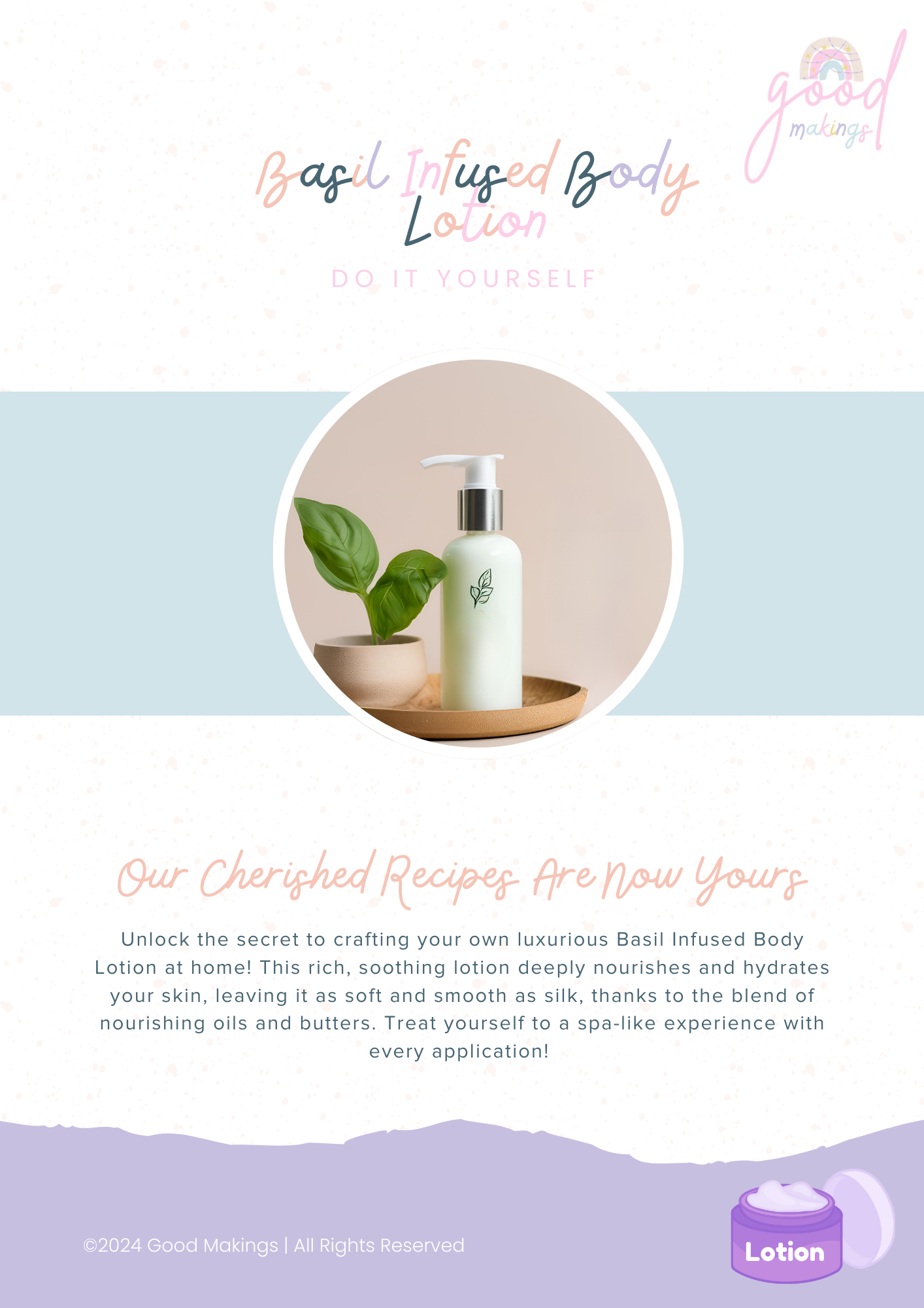 Basil Infused Body Lotion - DIY Body Lotion Recipe