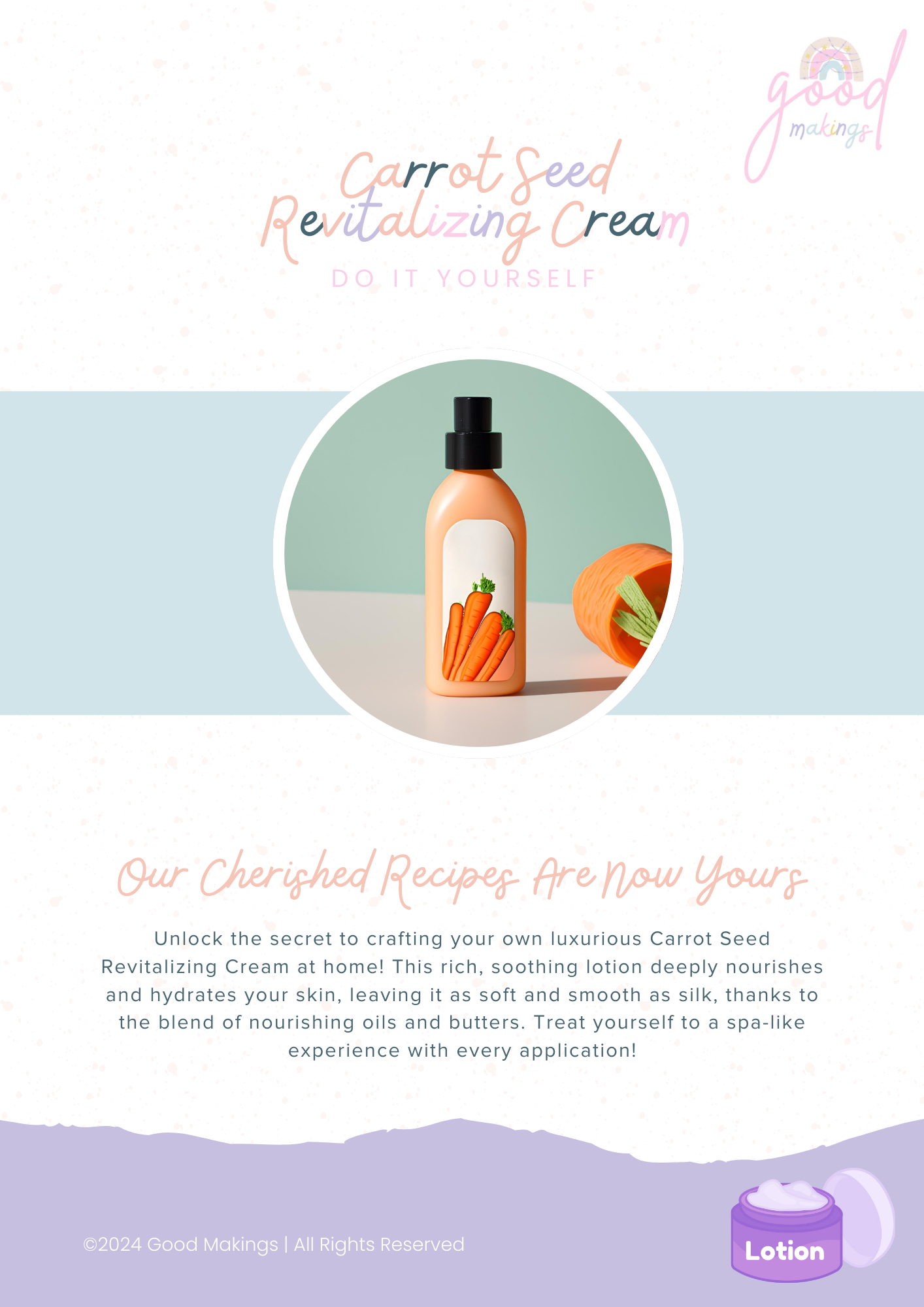 Carrot Seed Revitalizing Cream - DIY Body Lotion Recipe