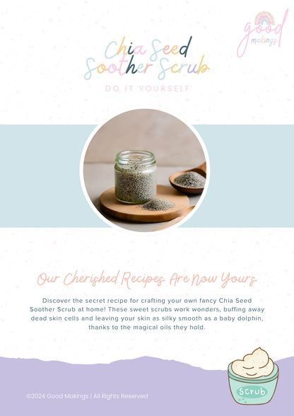 Chia Seed Soother DIY Sugar Scrub Recipe