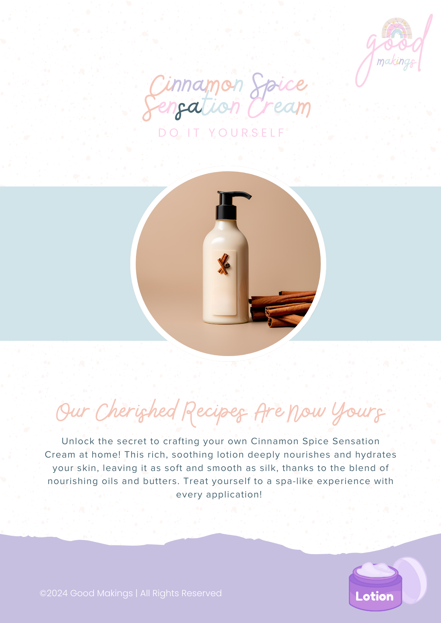 Cinnamon Spice Sensation Cream - DIY Body Lotion Recipe