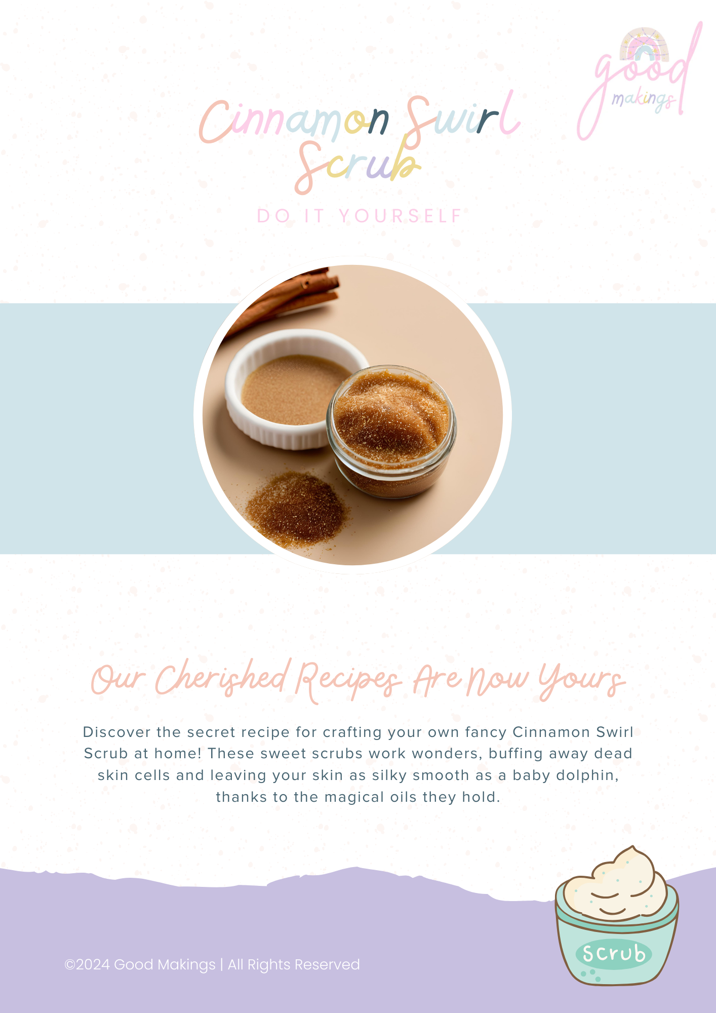 Cinnamon Swirl DIY Sugar Scrub Recipe