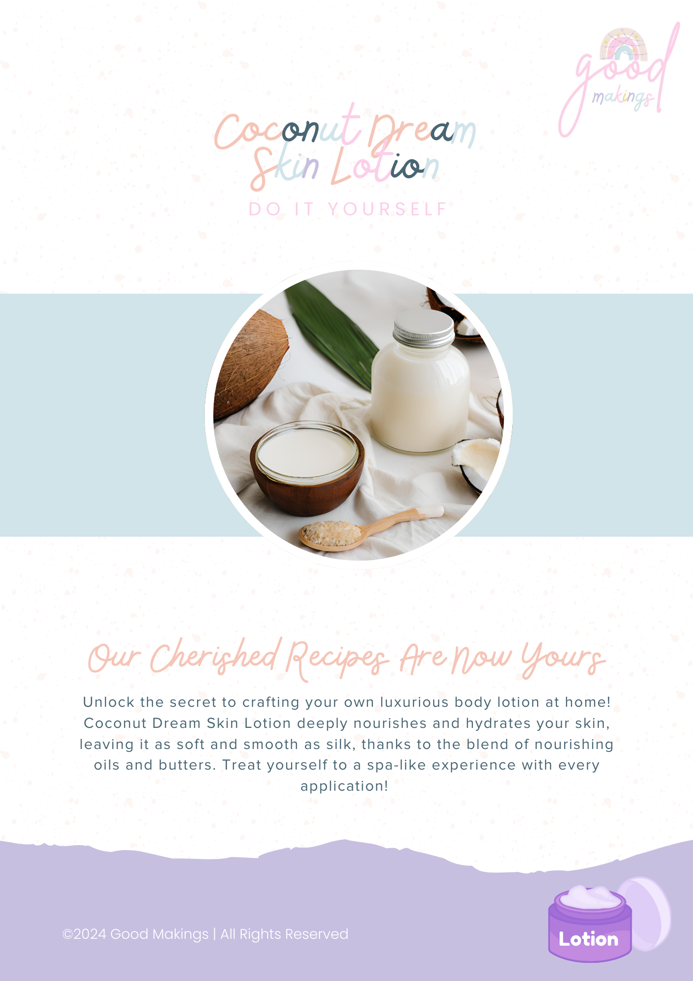 Coconut Dream Skin Lotion - DIY Body Lotion Recipe