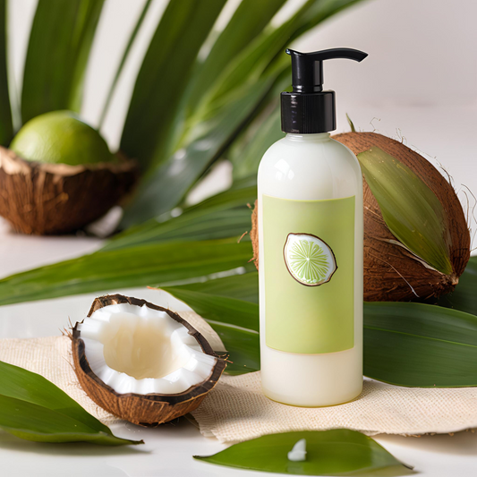 Coconut Lime Twist Organic Cream - DIY Body Lotion Recipe