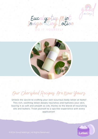 Eucalyptus Mint Invigorating Lotion - DIY Body Lotion Recipe