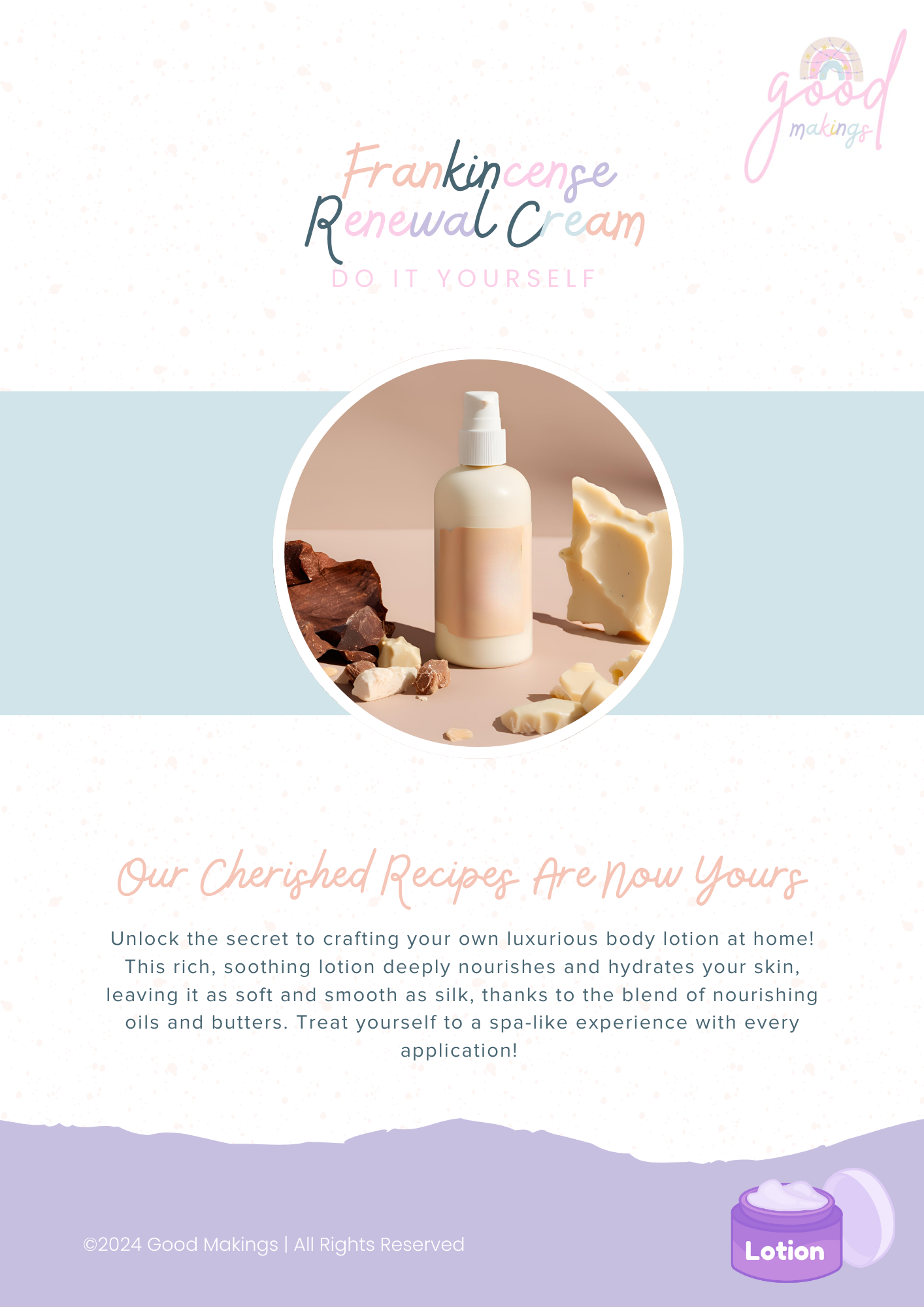 Frankincense Renewal Cream - DIY Body Lotion Recipe