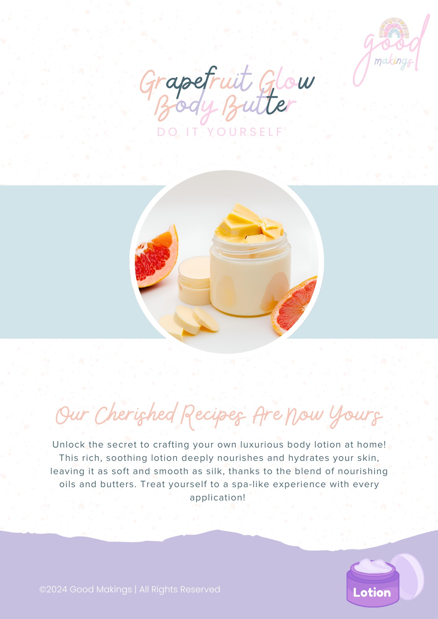 Grapefruit Glow Body Butter - DIY Body Lotion Recipe