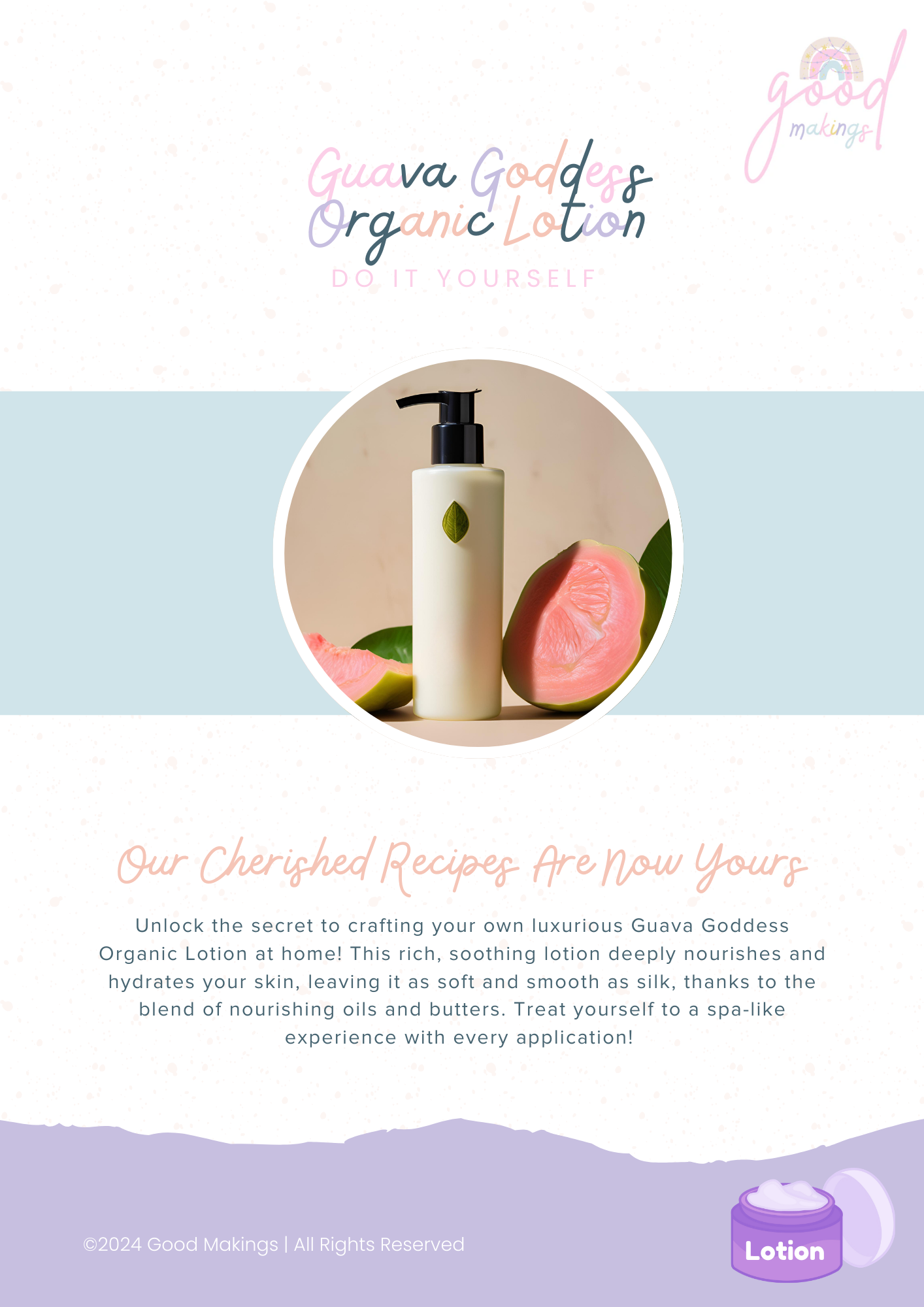 Guava Goddess Organic Lotion - DIY Body Lotion Recipe