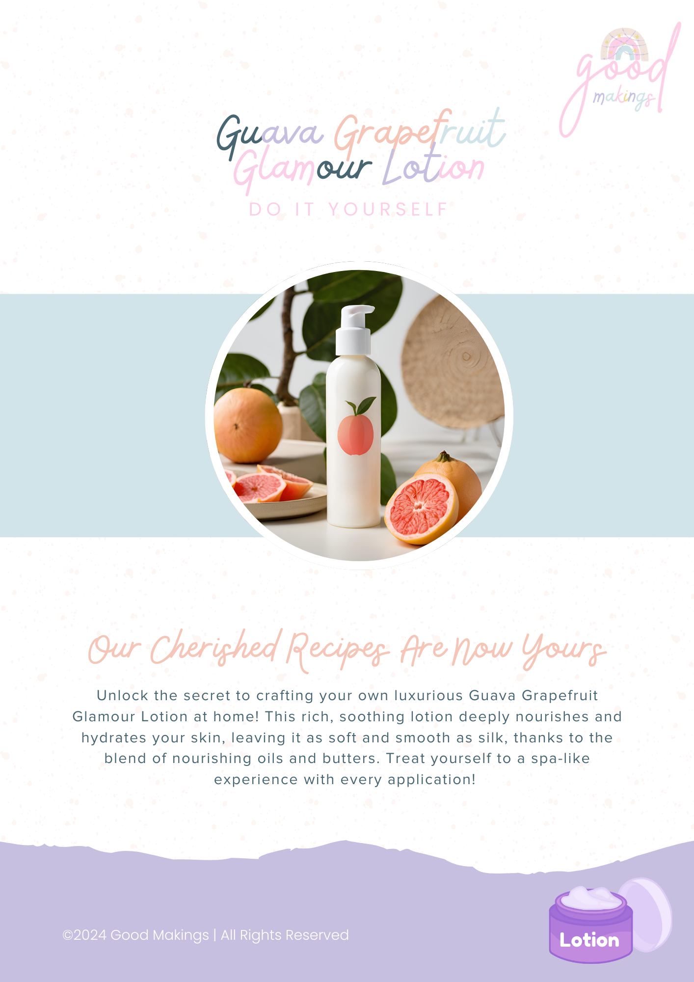 Guava Grapefruit Glamour Lotion - DIY Body Lotion Recipe