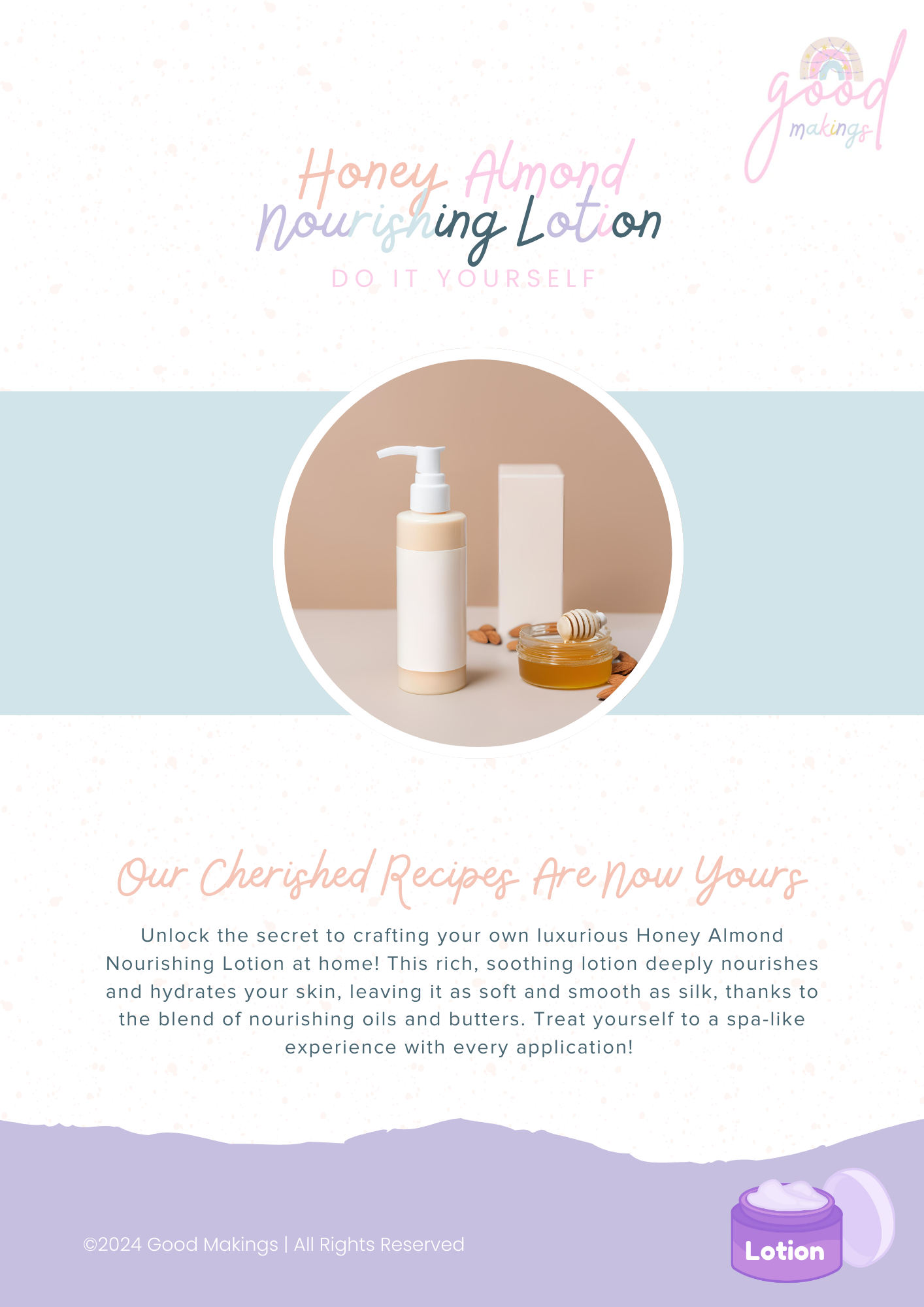 Honey Almond Nourishing Lotion - DIY Body Lotion Recipe