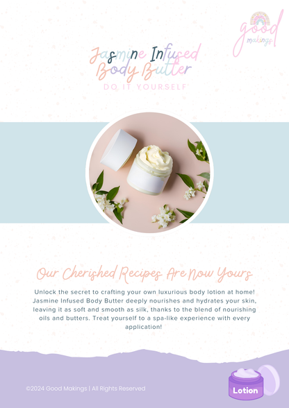 Jasmine Infused Body Butter - DIY Body Lotion Recipe