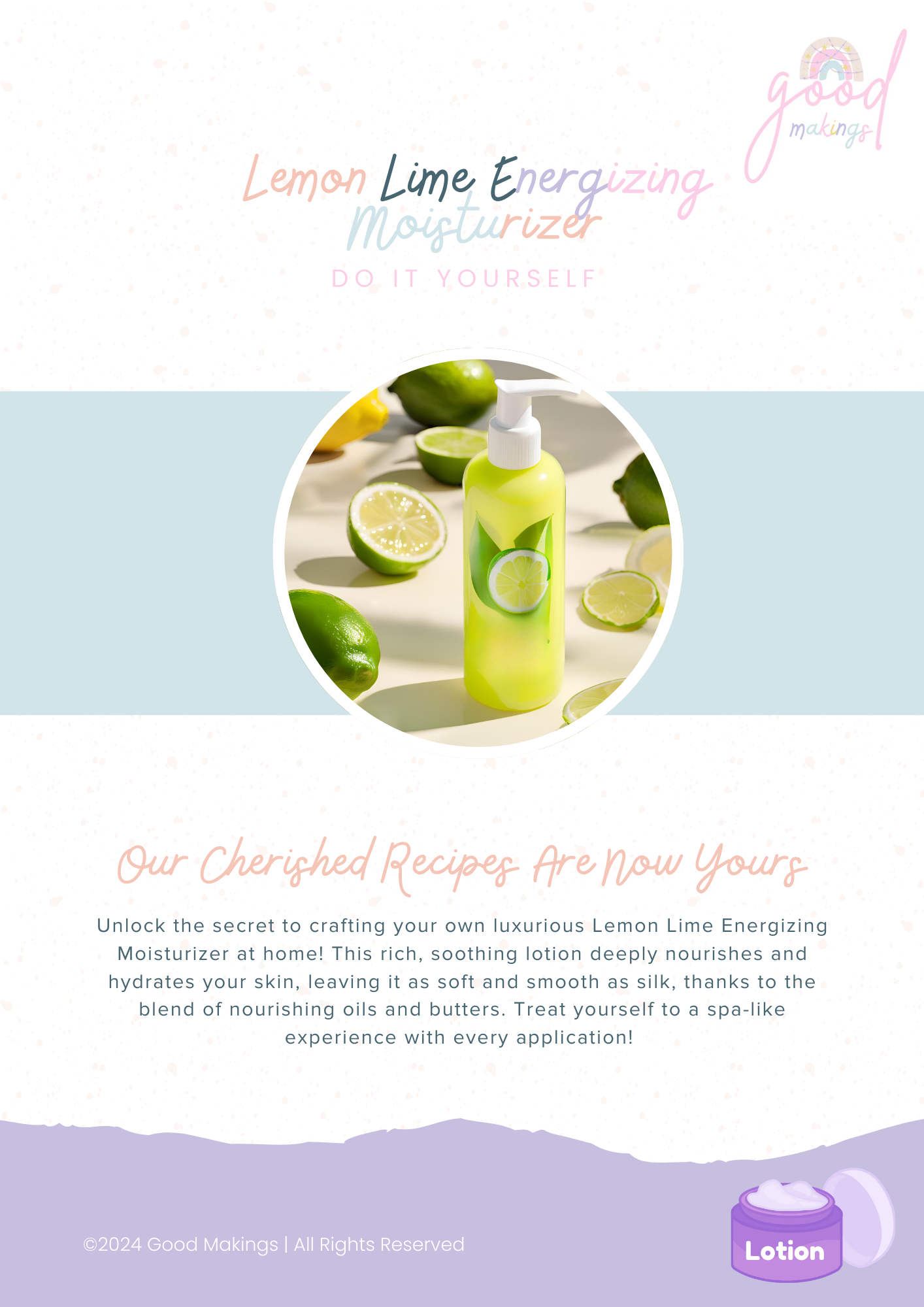 Lemon Lime Energizing Moisturizer - DIY Body Lotion Recipe