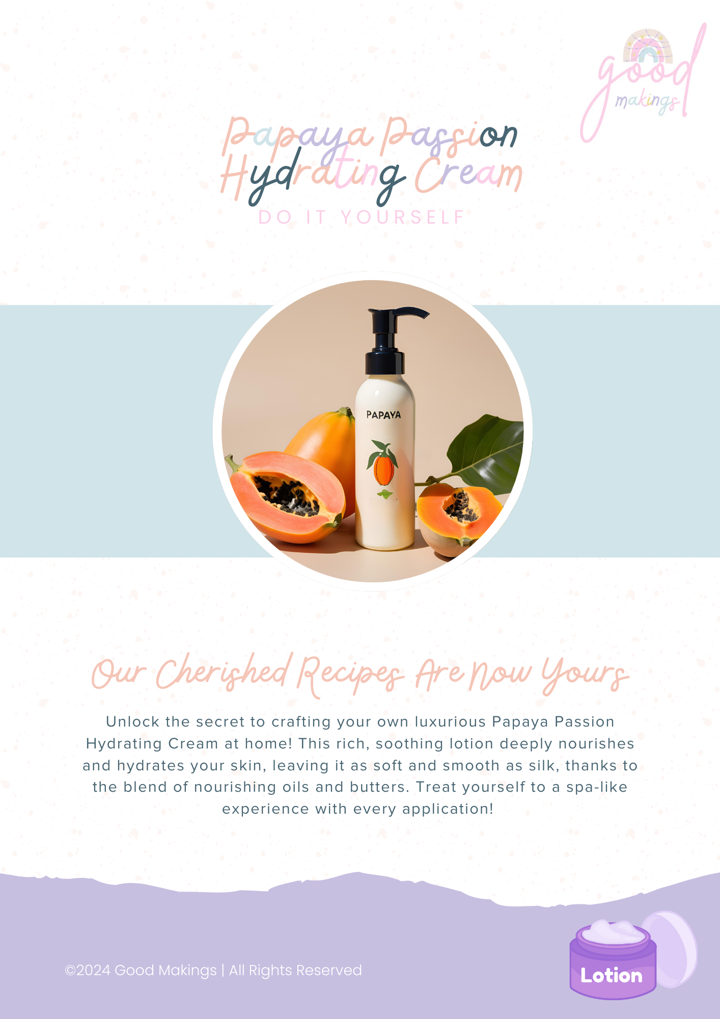 Papaya Passion Hydrating Cream - DIY Body Lotion Recipe