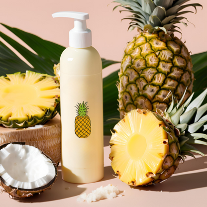 Pineapple Coconut Dream Cream - DIY Body Lotion Recipe