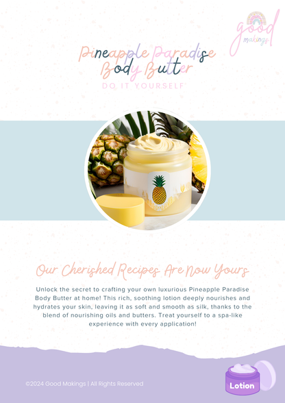 Pineapple Paradise Body Butter - DIY Body Lotion Recipe