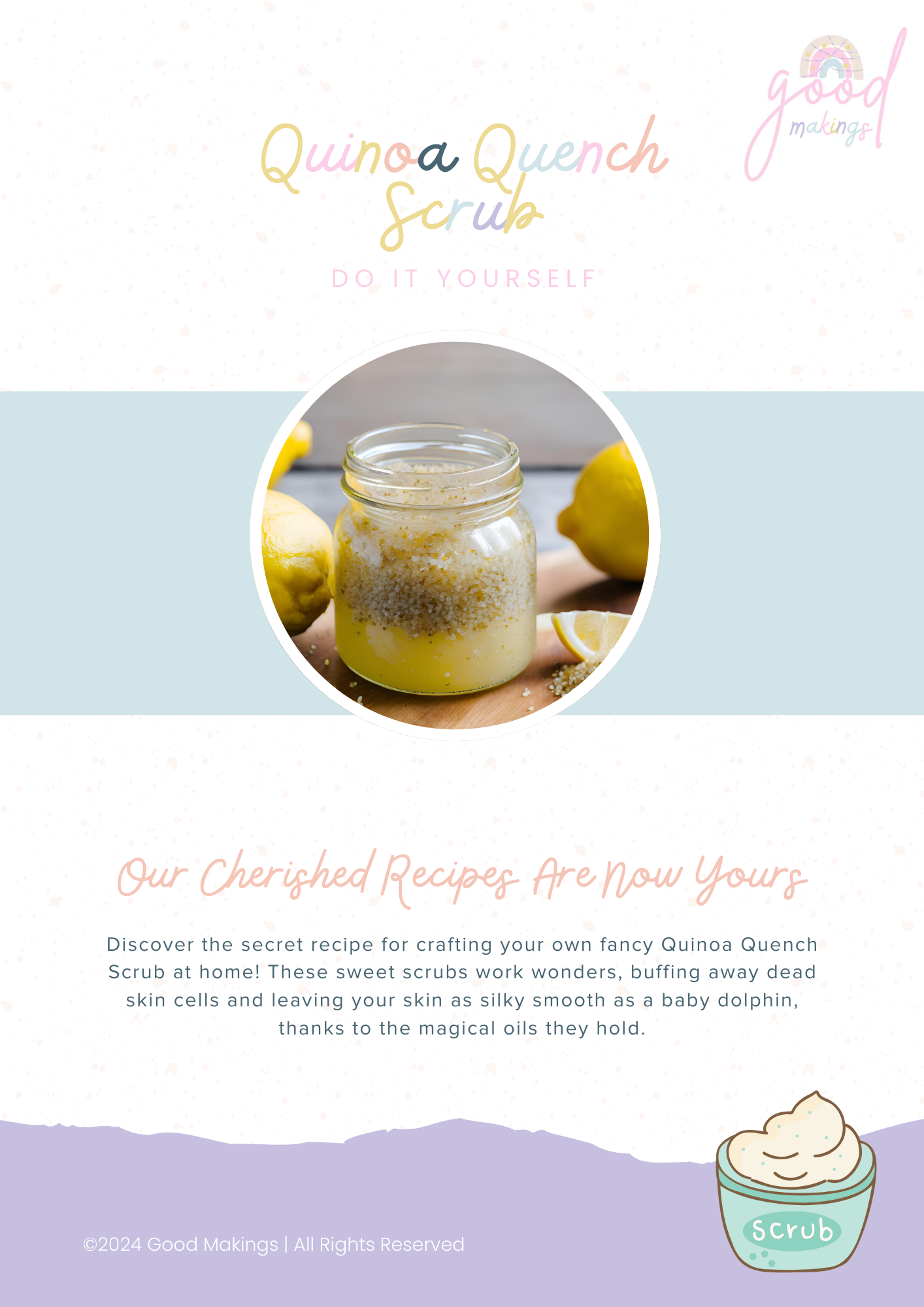 Quinoa Quench DIY Sugar Scrub Recipe