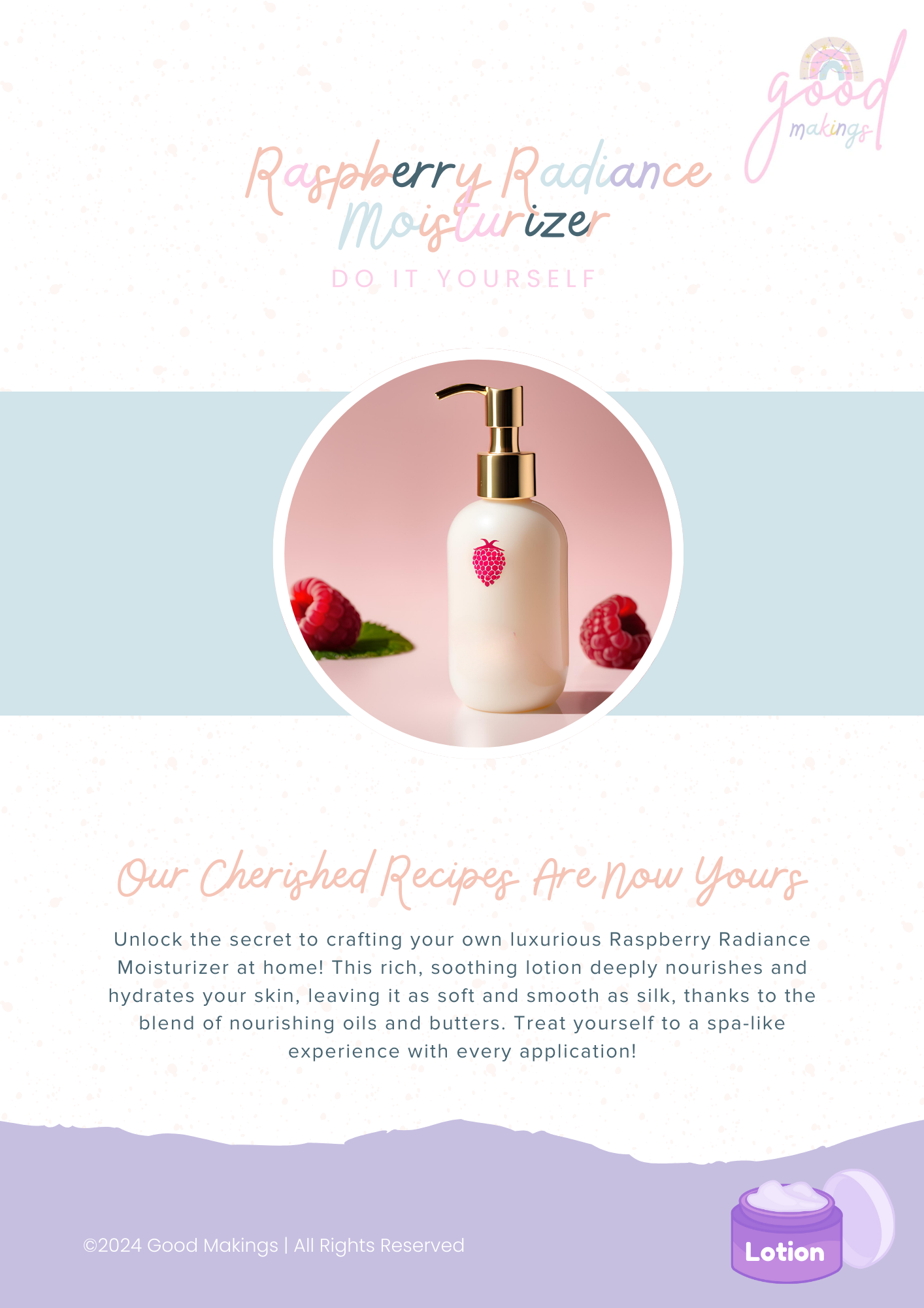 Raspberry Radiance Moisturizer - DIY Body Lotion Recipe