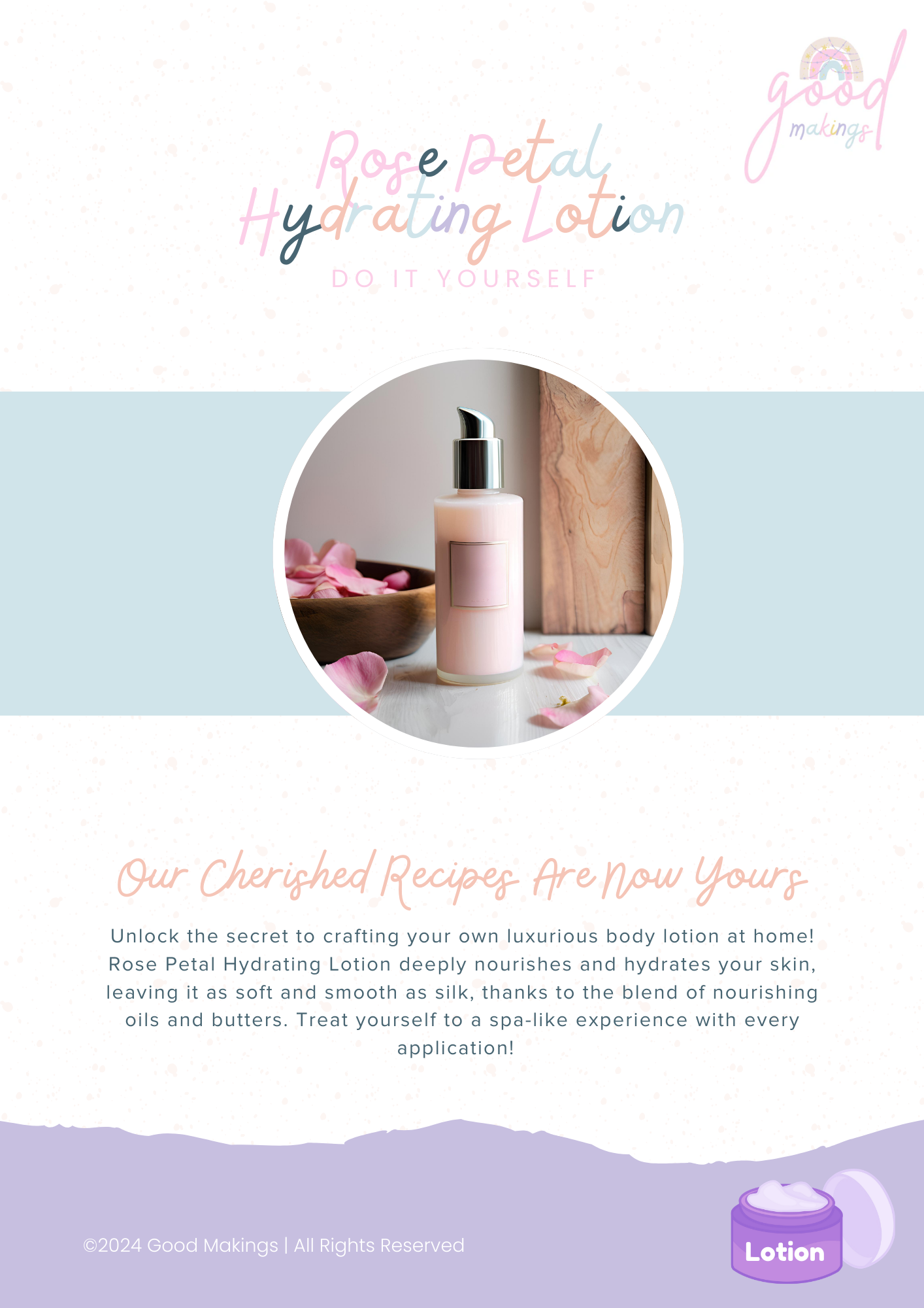 Rose Petal Hydrating Body Lotion - DIY Body Lotion Recipe