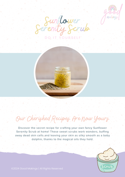 Sunflower Serenity DIY Sugar Scrub Recipe