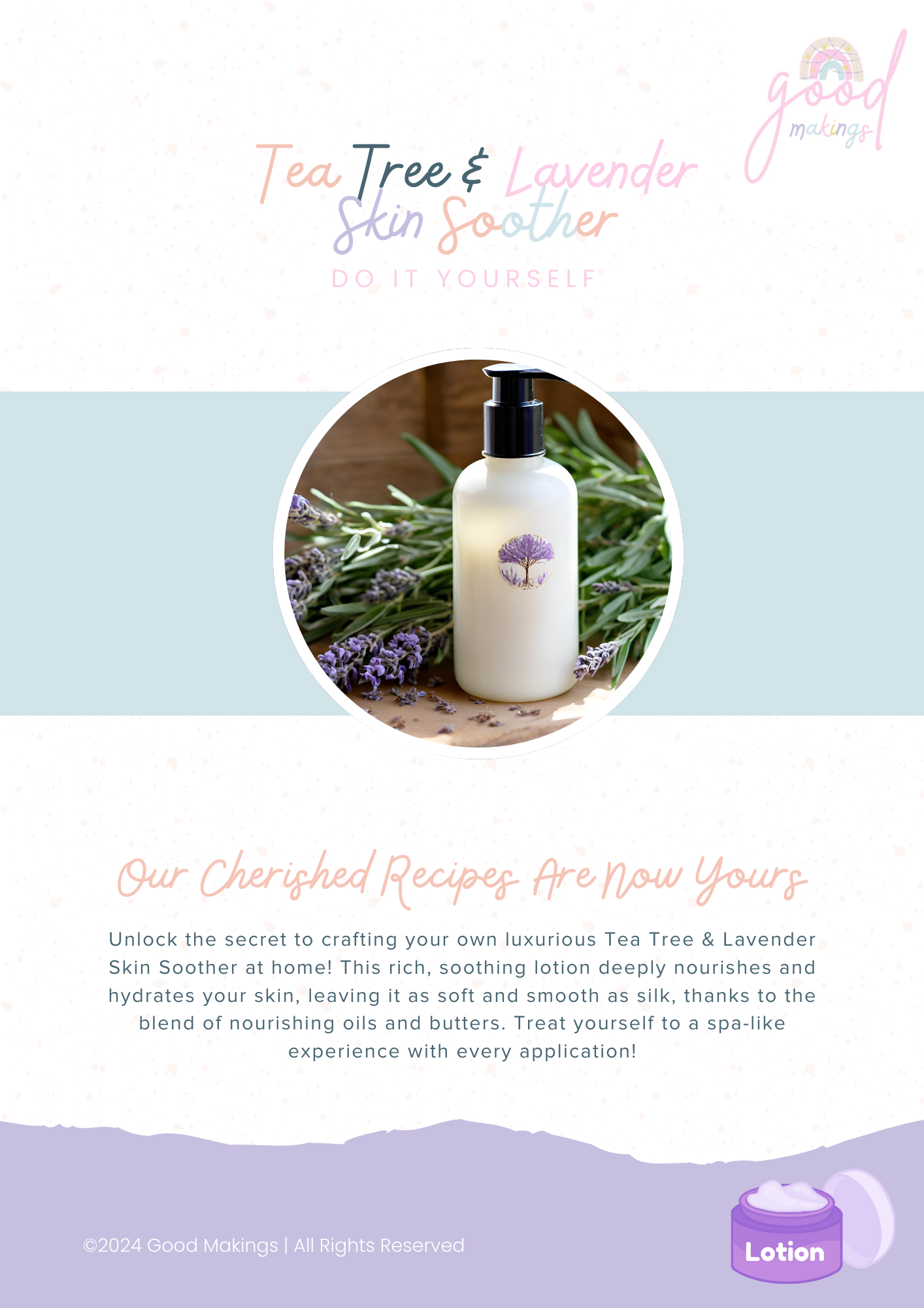 Tea Tree & Lavender Skin Soother - DIY Body Lotion Recipe