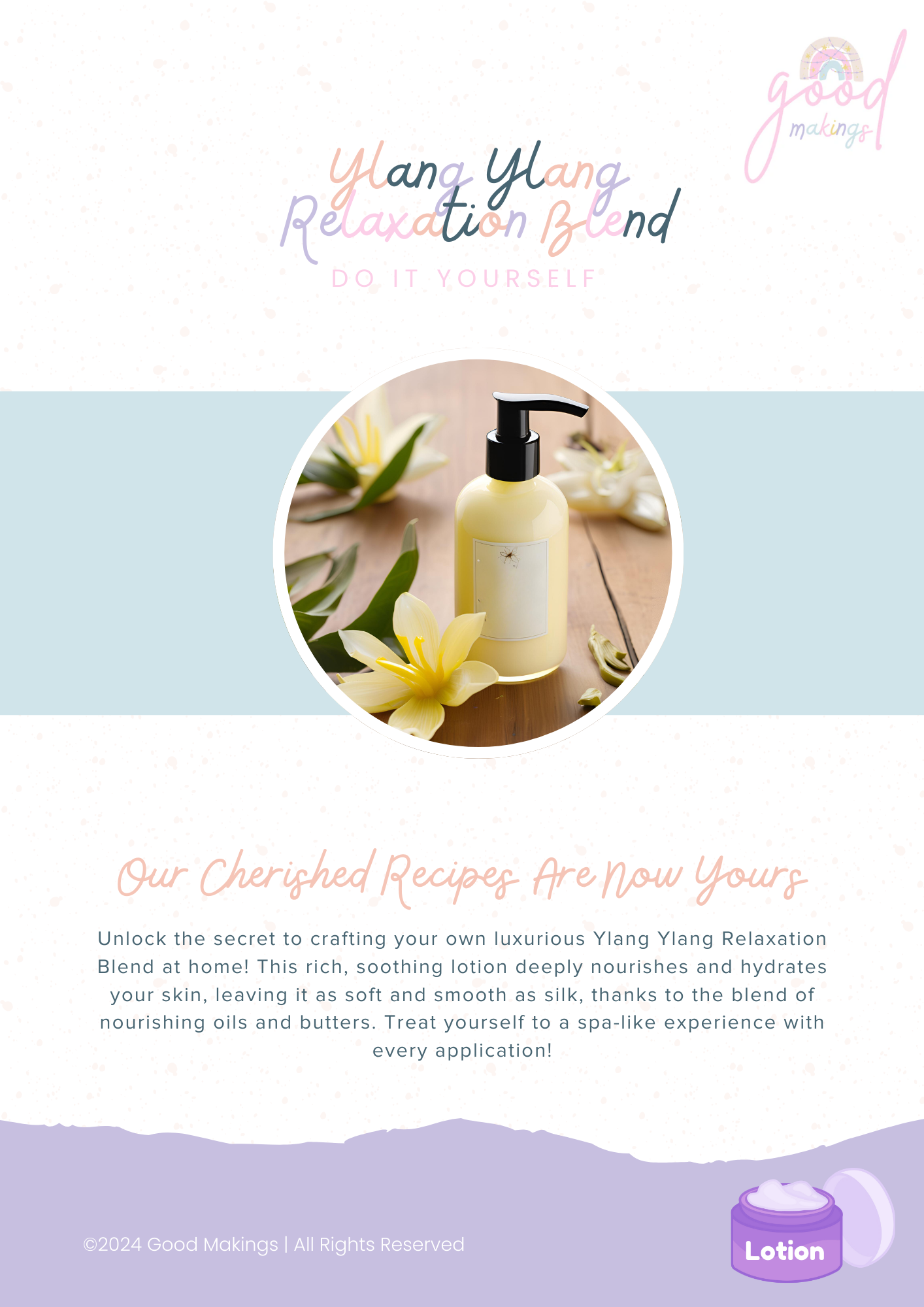 Ylang Ylang Relaxation Blend - DIY Body Lotion Recipe